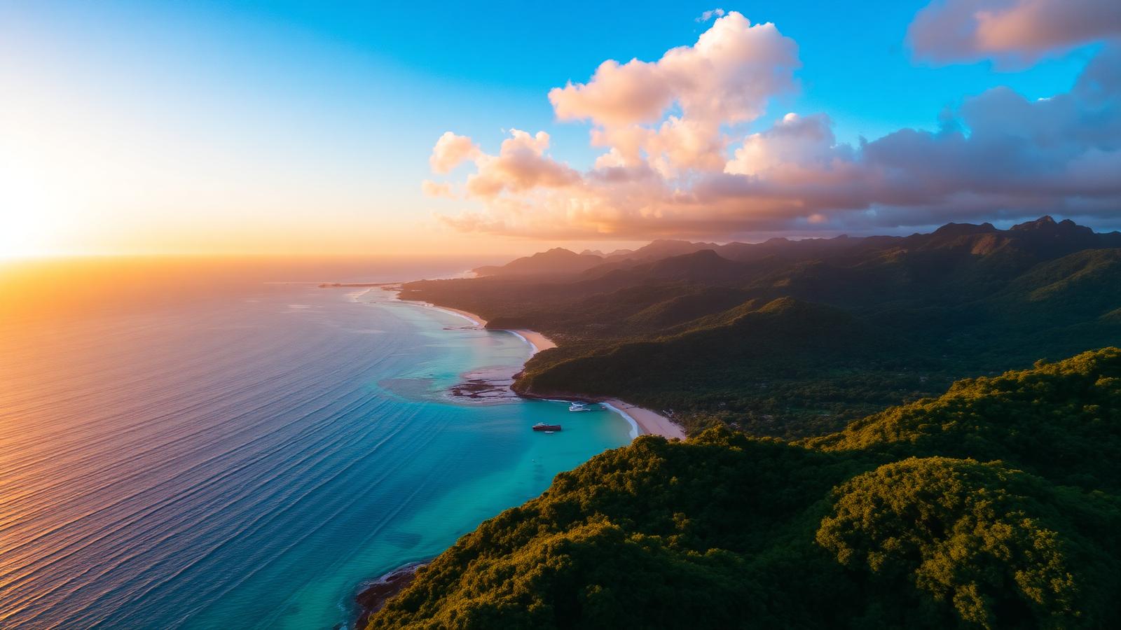 Jamaica coastline